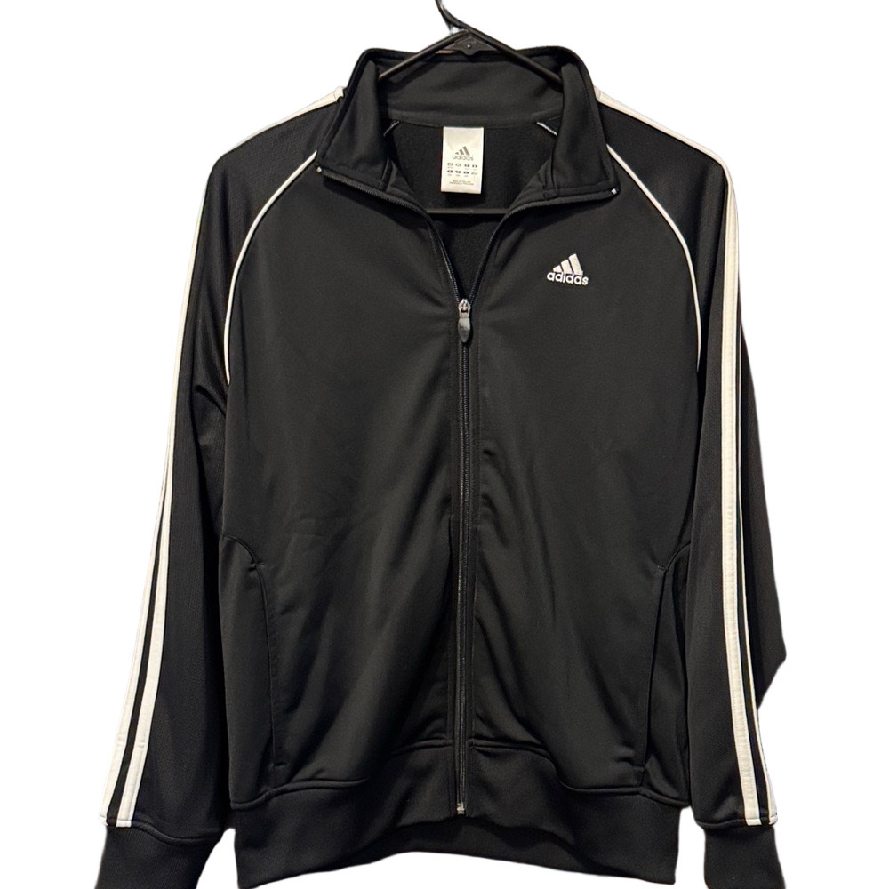 Adidas Black Essentials Warm-Up Track Jacket Size L